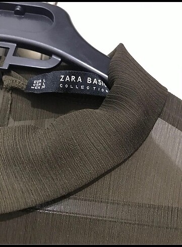 l Beden yeşil Renk Zara şifon elbise