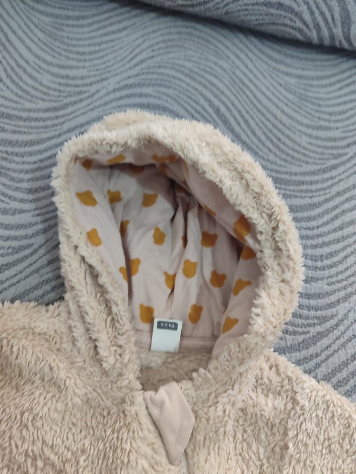 Gri Peluş Bebek Tulum - Görsel 3