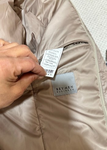 Bej Düğmeli Erkek Midi Kaban - Görsel 6