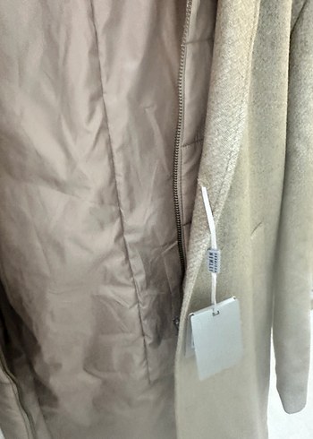 Bej Düğmeli Erkek Midi Kaban - Görsel 5