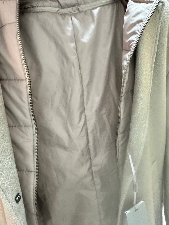 Bej Düğmeli Erkek Midi Kaban - Görsel 4