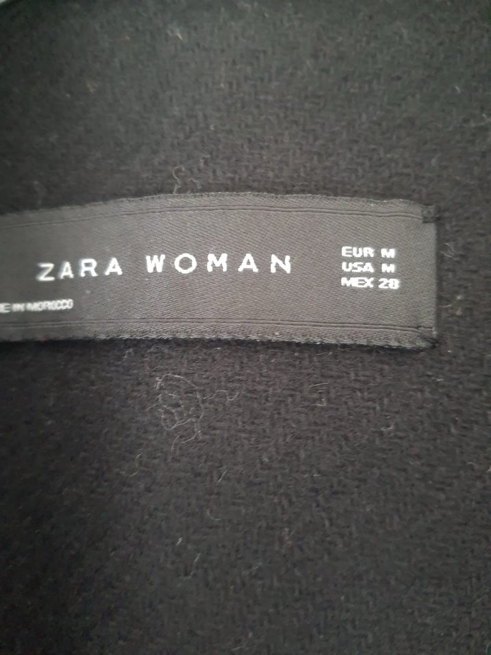 Tek Düğmeli Siyah Kaban - Görsel 3