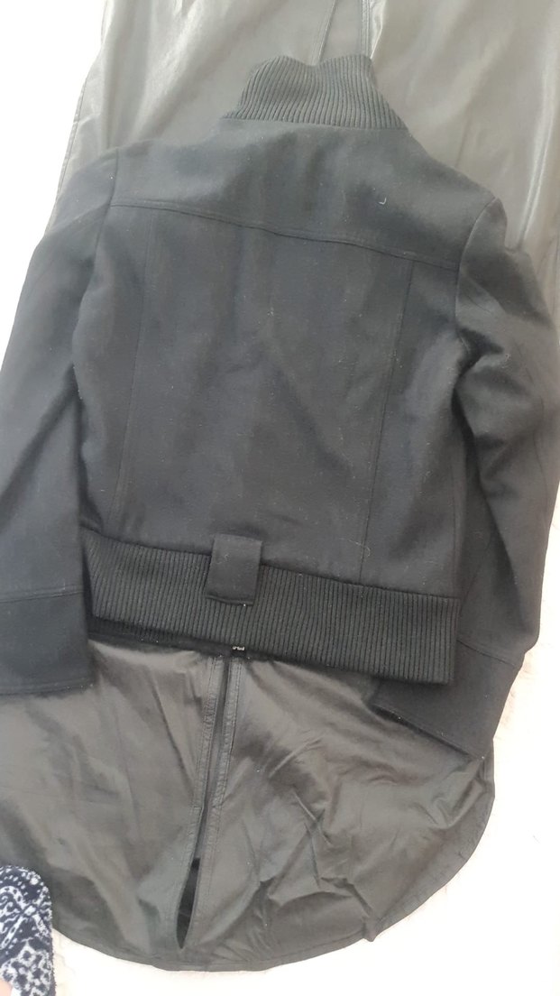 Düğmeli Siyah Süet Kadın Ceket - Görsel 2