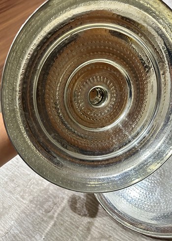 Parlak Altın Renkli Bakır Tencere - Görsel 8