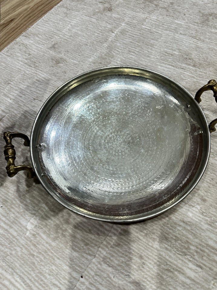 Parlak Altın Renkli Bakır Tencere - Görsel 5