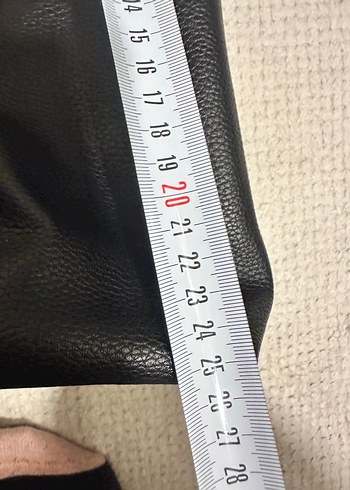 Siyah Deri Tokalı Kadın Çanta - Görsel 8