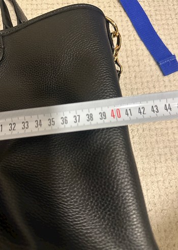 Siyah Deri Tokalı Kadın Çanta - Görsel 9