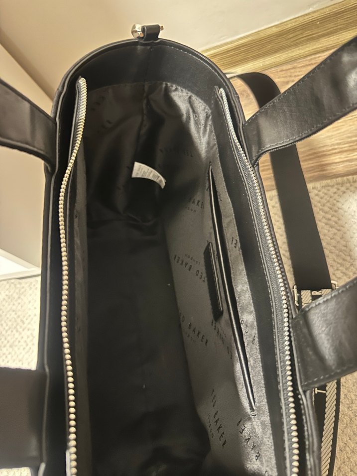 Siyah Deri Kadın Omuz Çantası - Görsel 5