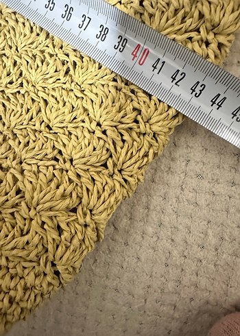 Bej Örgü Bohem Kadın Çanta - Görsel 4