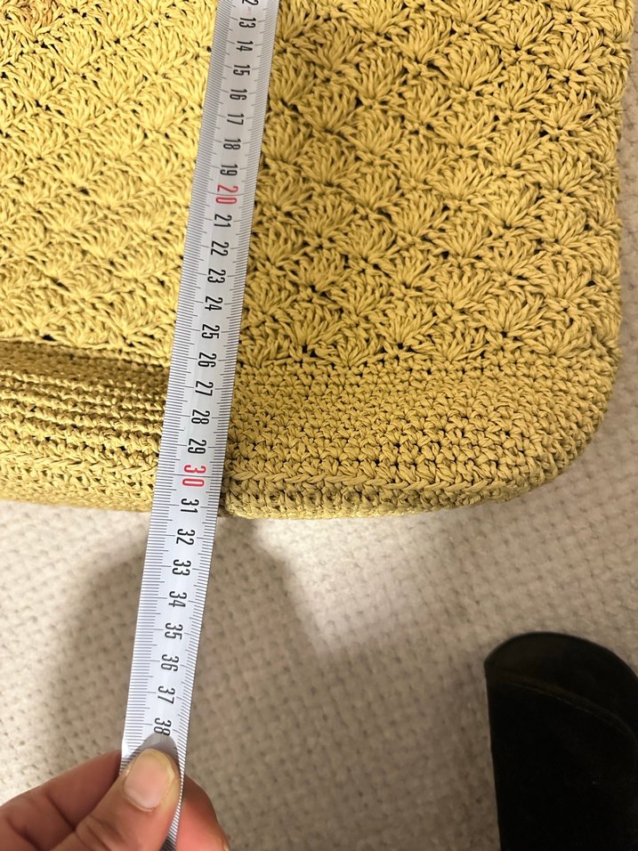 Bej Örgü Bohem Kadın Çanta - Görsel 5