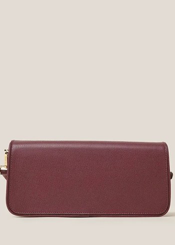 Bordo Deri Kadın Omuz Çantası - Ted Baker - Görsel 3