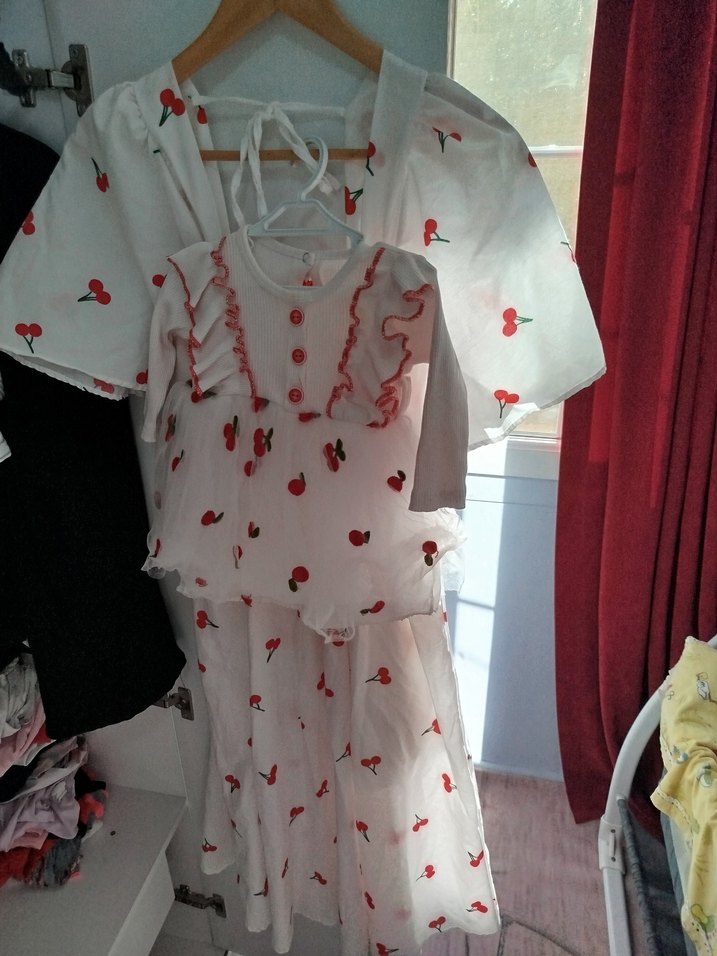 anne kız kombin elbise - Görsel 2