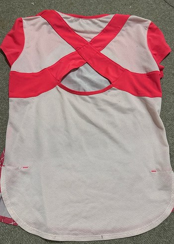 Dantel Detaylı pembe  kız çocuk spor tişört - Görsel 6