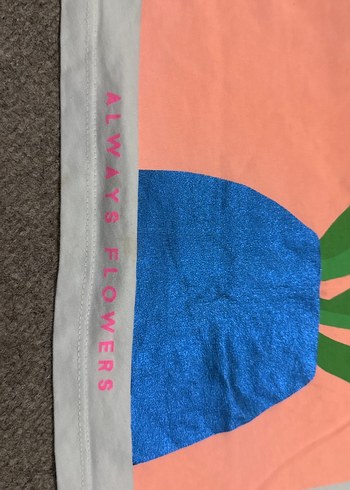 Kız Çocuk Pembe Baskılı Pamuk Tişört - Görsel 3