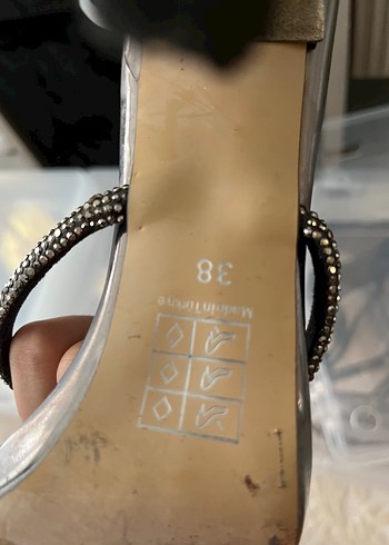 Zara Gri Yılan Desenli Stiletto Topuklu Kadın Ayakkabı