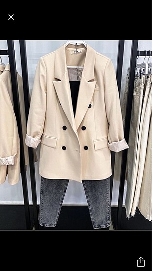 Bej Blazer Ceket
