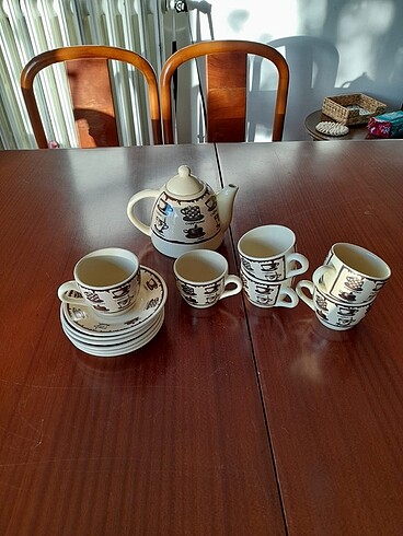 Seramik çay kahve takımı