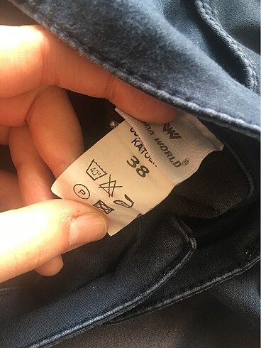 38 Beden lacivert Renk Erkek yıkamalı laci pantalon