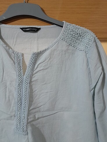 LC Waikiki Lcw casual kadın bluz bebe mavi