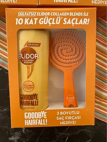  Beden Elidor collagen sülfatsız şampuan tarak kofre set