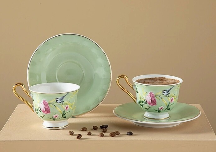 English home ikili fincan takımı mint