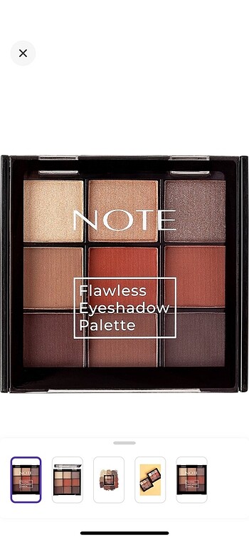 Note göz far paleti nude kahve tonlar