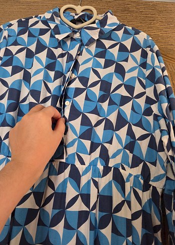 lcw modest gömlek elbise - Görsel 5