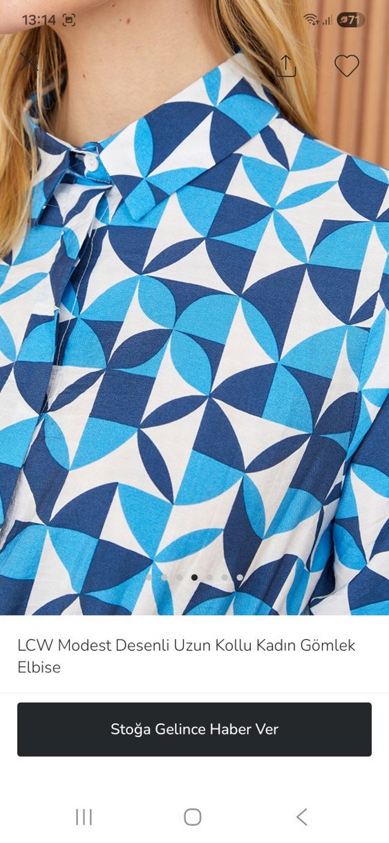 lcw modest gömlek elbise - Görsel 2