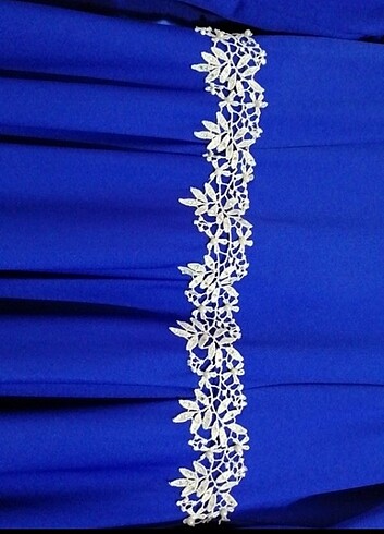 Saks mavisi elbise - Görsel 2