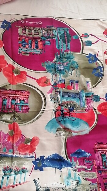 Desenli Eşarp Avona  - Görsel 3