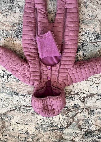 Lila Kürklü Bebek Kız Tulumu - Görsel 3