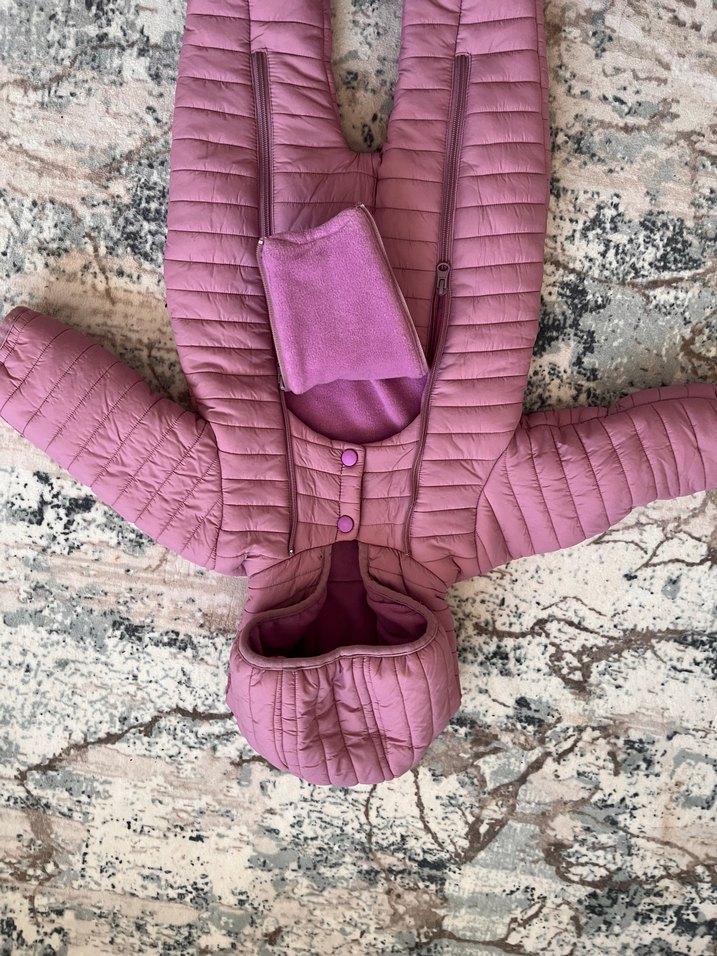 Lila Kürklü Bebek Kız Tulumu - Görsel 3