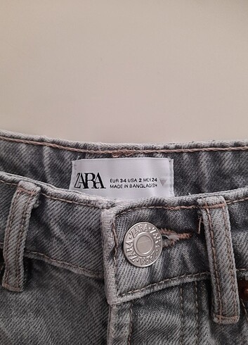 xs Beden Zara jean şort sıfır etiketli