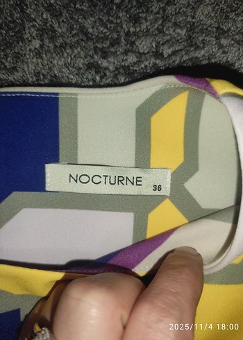 nocturne marka klasik kısa bluz - Görsel 3