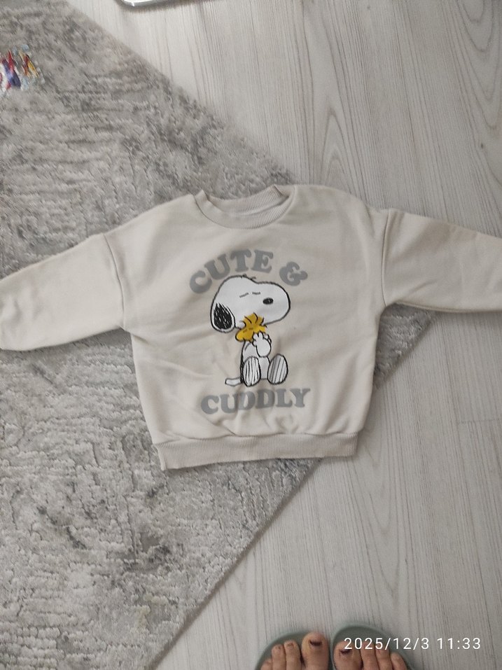 erkek Çocuk Gri Sweatshirt, Uzun Kollu,  temiz kusursuz lekesiz - Görsel 2