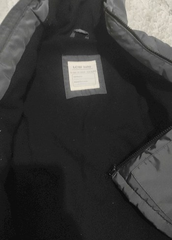 Erkek Çocuk Kapüşonlu Gri Mont - Görsel 2