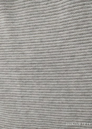 Gri erkek Keten Triko Kazak - Görsel 5