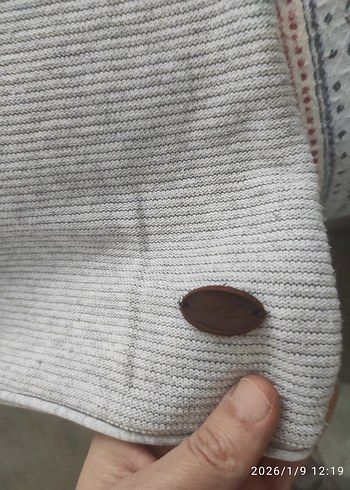 Gri erkek Keten Triko Kazak - Görsel 4