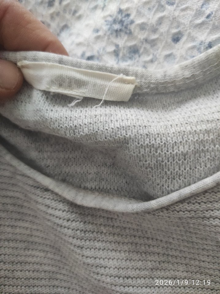 Gri erkek Keten Triko Kazak - Görsel 3