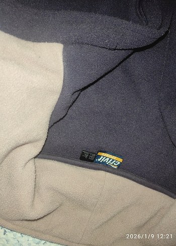 Fermuarlı mor kadın Polar Sweatshirt - Görsel 4