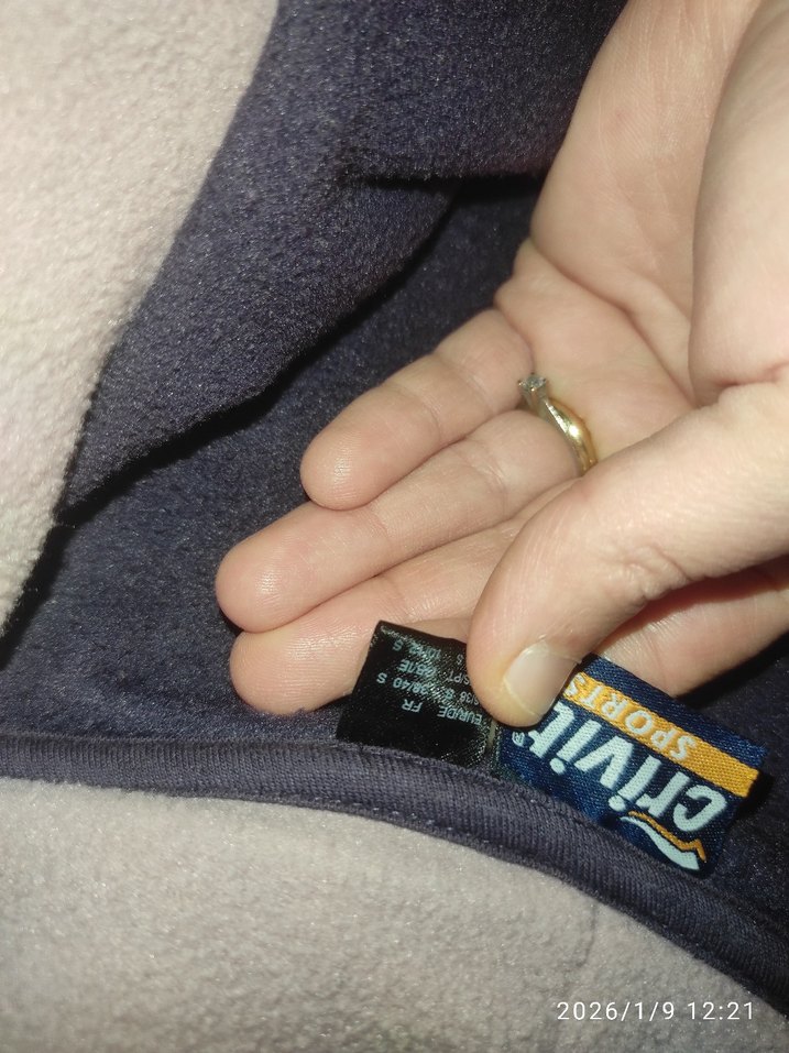 Fermuarlı mor kadın Polar Sweatshirt - Görsel 5