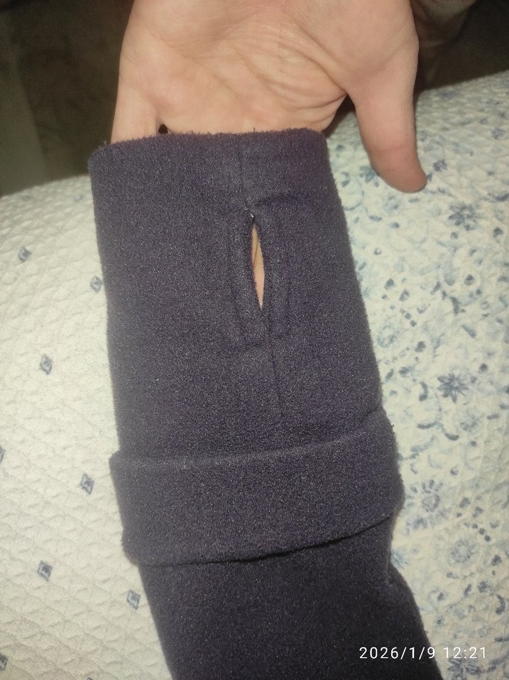 Fermuarlı mor kadın Polar Sweatshirt - Görsel 2