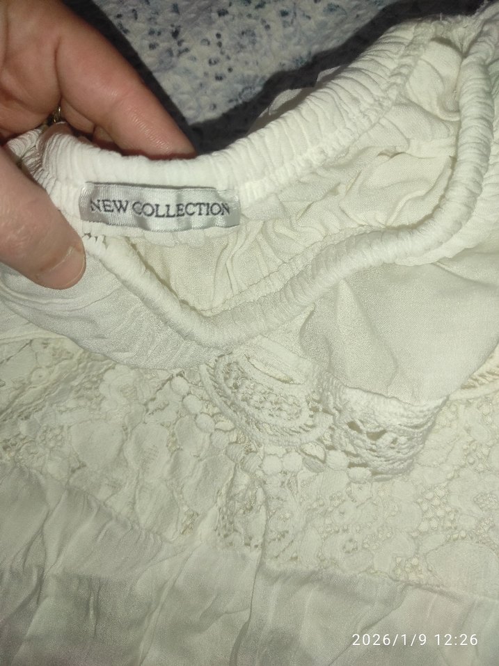 Dantel Detaylı Bohem Uzun Beyaz Elbise - Görsel 3