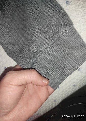 Gri Erkek Polo Yaka Uzun Kollu Tişört - Görsel 4