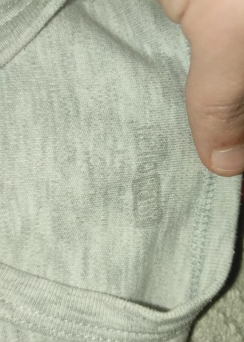 Gri Uzun Kollu Bebek Body - Görsel 2