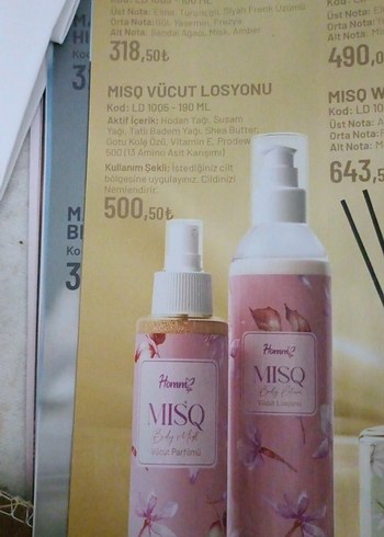 Homm MISQ Vücut Parfümü - Görsel 2