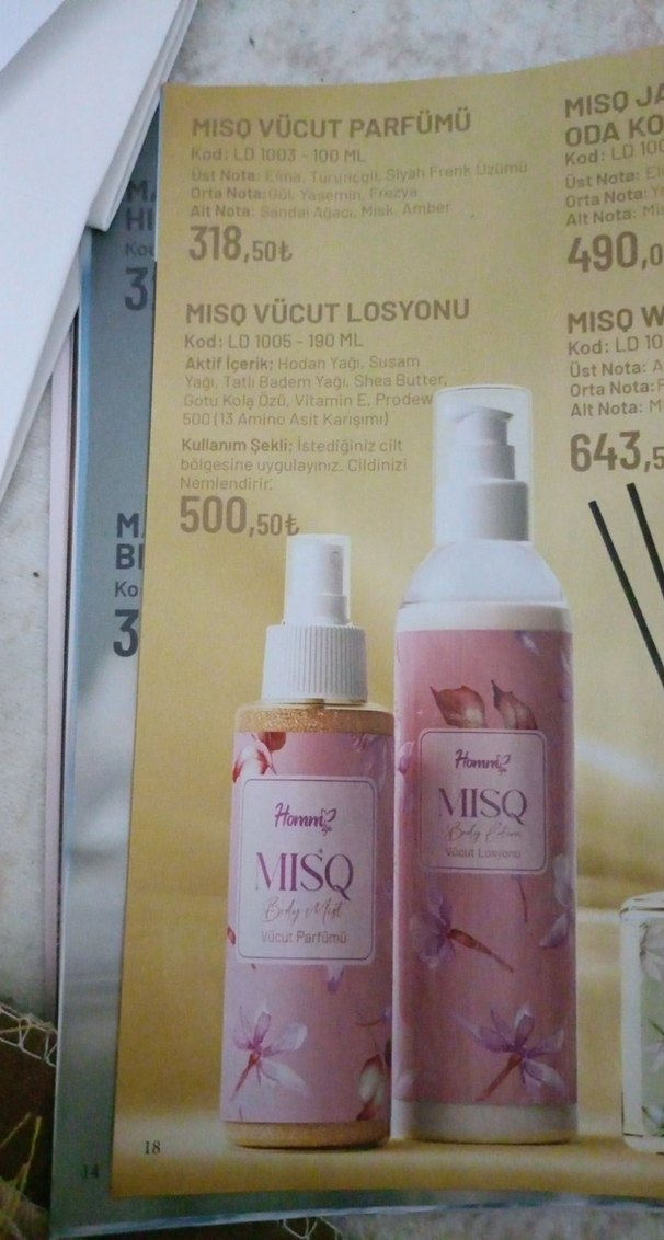 Homm MISQ Vücut Parfümü - Görsel 2