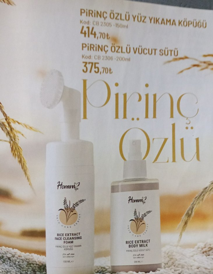 Homm Pirinç Özlü Yüz Temizleme Köpüğü - Görsel 2