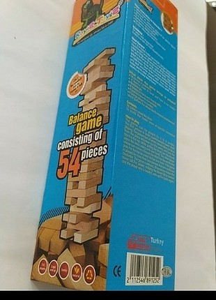 54 parça Jenga denge oyunu, ailecek oynayacağınız bir oyun sıfır