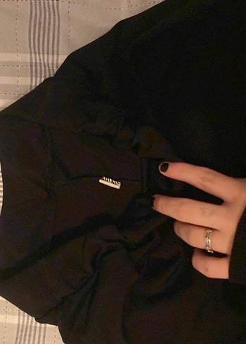 Siyah biker sort - Görsel 2